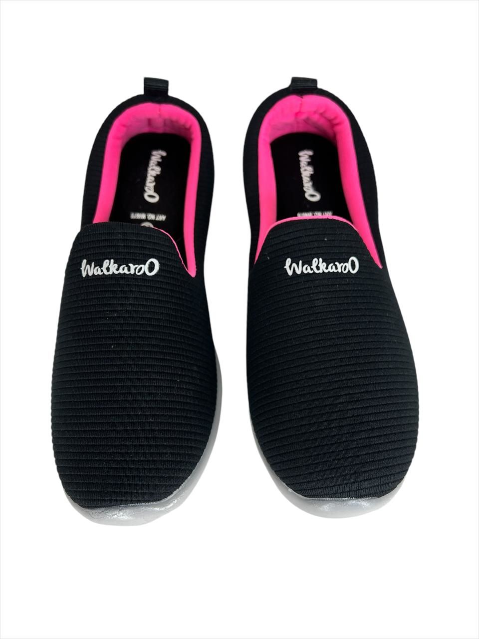 Walkaroo Ladies Black Colored Casual Belly Shoes