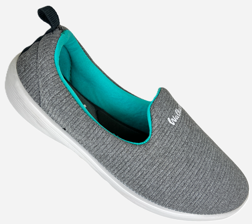 Walkaroo Ladies Grey Colored Casual Belly Shoes