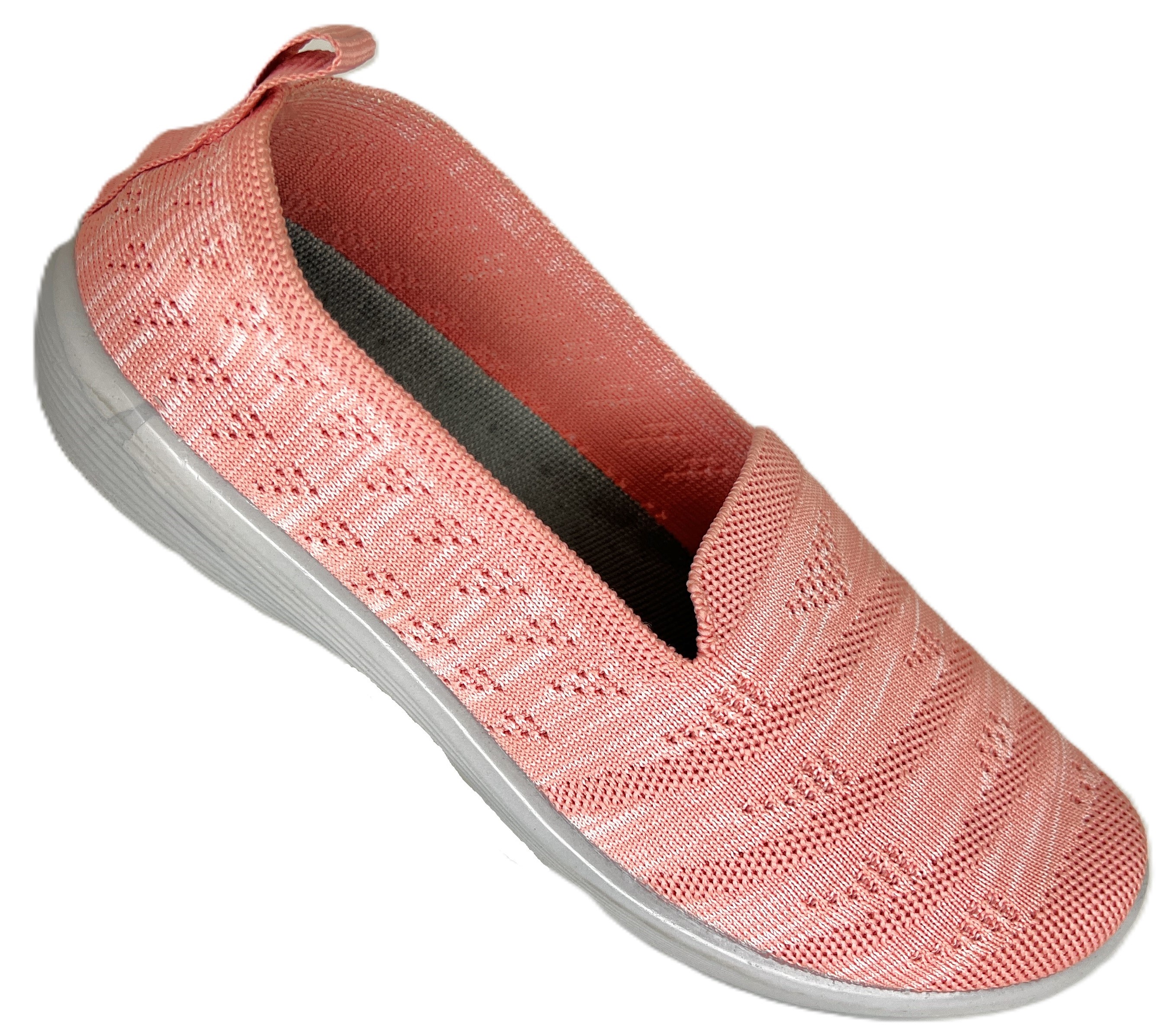 Walkaroo Ladies Peach Colored Casual and Comfortable Belly Shoes